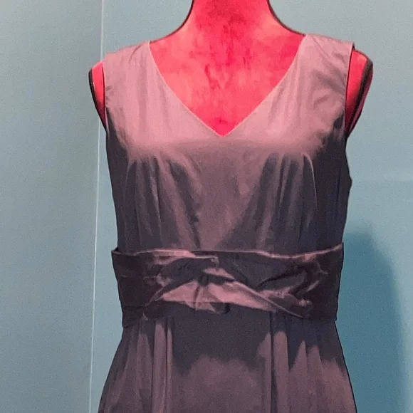 Loft Brown Cotton Dress Size 8 - Picture 2 of 14